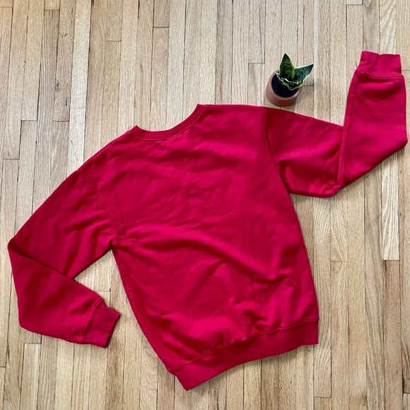 Disney Mickey Mouse Vintage Crew Neck Red Graphic Sweatshirt Pullover Size XS(1) - Picture 8 of 9